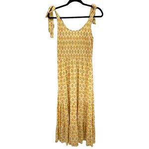 Bailey Blue Women's Maxi Tiered Dress‎ Size Large Spring Summer Vacation Tie